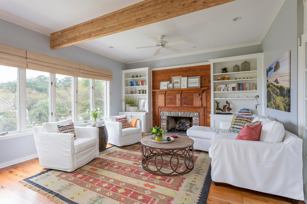 Pitt St. Old Village, Mount Pleasant, SC Beach Style Living Room