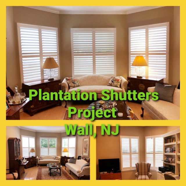 Plantation Shutters The Four Seasons, Wall, NJ Living Room New