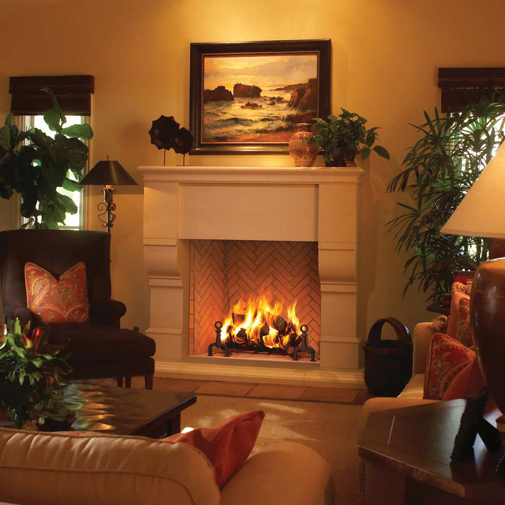 Plantation Wood Burning Fireplace Collection by Astria Traditional