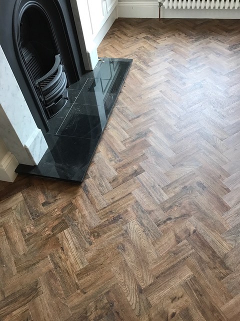 Polyflor Camaro Luxury Vinyl Tile Parquet Flooring - Living Room in Sale -  Traditional - Living Room - Manchester - by Pauls Floors | Houzz