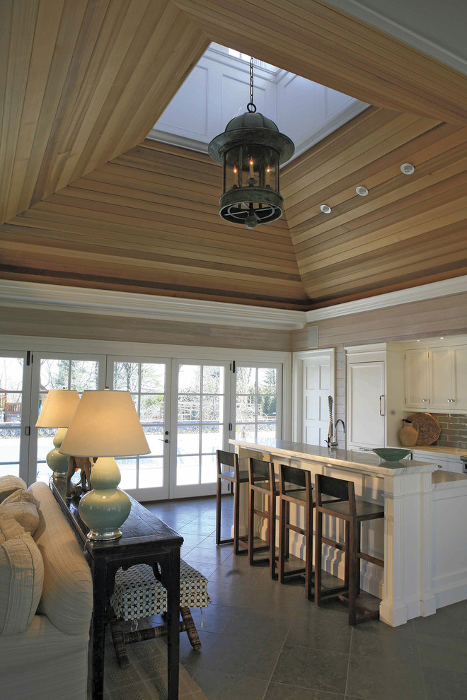 Pool House Cupola Contemporary Living Room New York by J.P