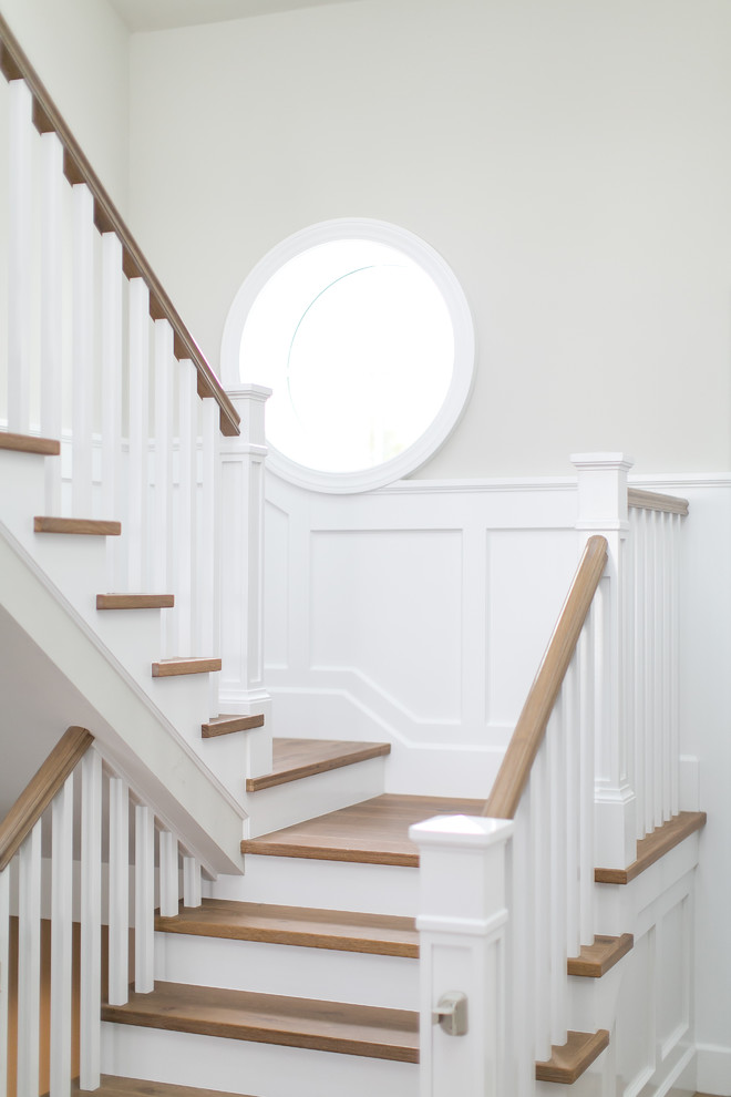 This is an example of a classic staircase in Orange County.