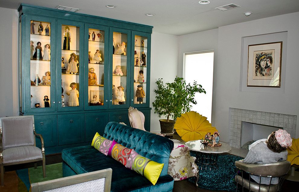 Inspiration for an eclectic living room in Dallas.