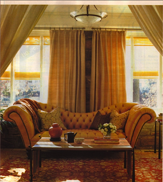 Inspiration for a mediterranean living room remodel in DC Metro