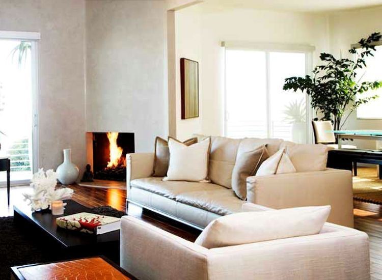 Living room - contemporary living room idea in Atlanta