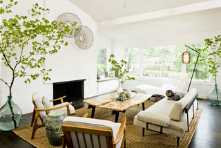 75 Mid Century Modern White Living Room Ideas You ll Love March
