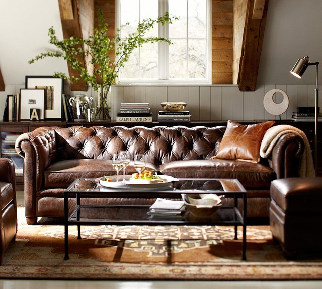 San Francisco By Pottery Barn Houzz, Pottery Barn Chesterfield Leather Sofa Reviews