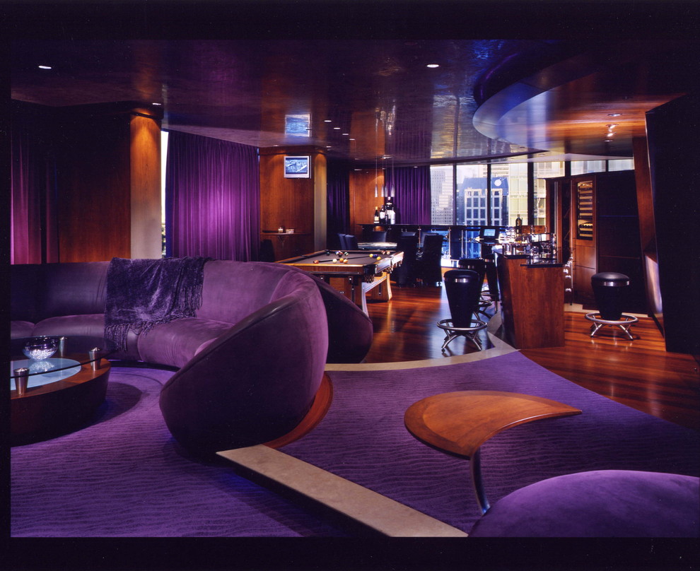 Private Penthouse Contemporary Living Room Vancouver by Nigel