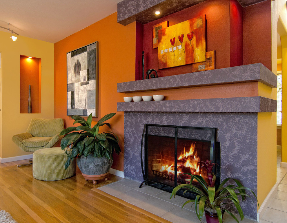Trendy living room photo in San Francisco