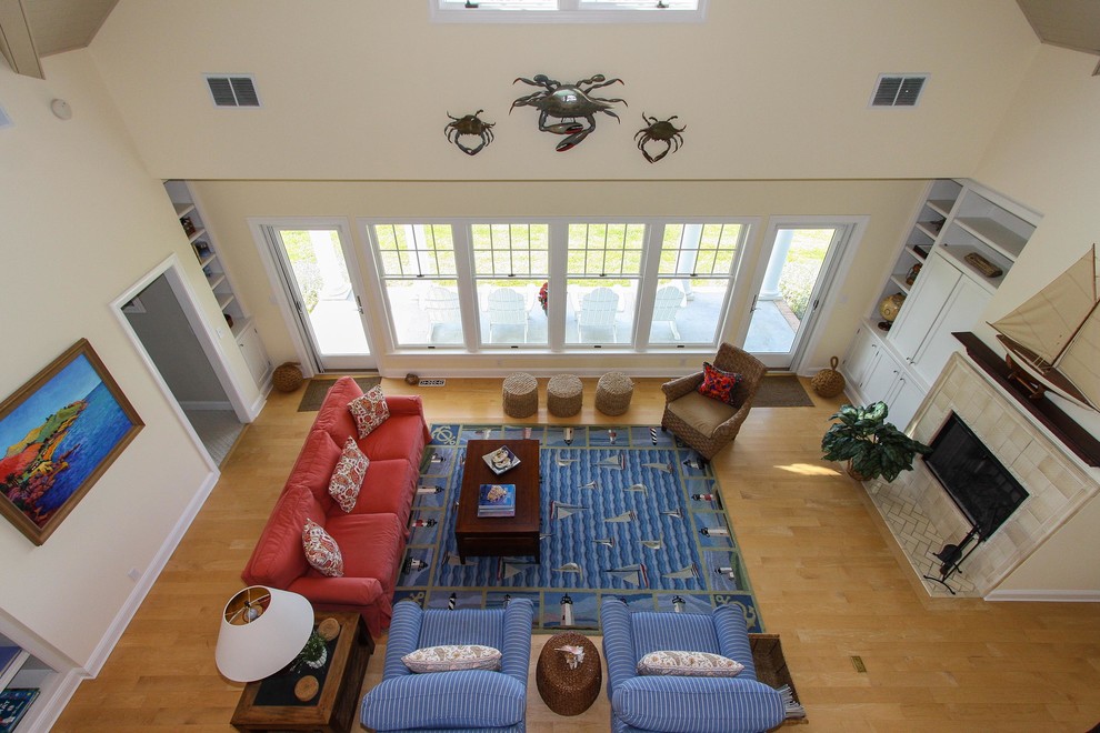 This is an example of a traditional living room in Baltimore.
