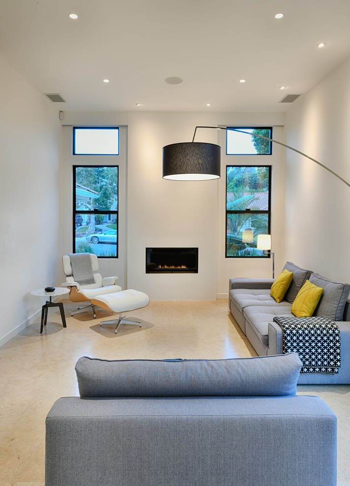 Inspiration for a contemporary living room in San Diego.