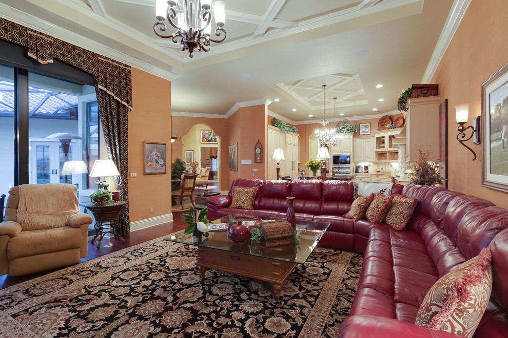 Private South Florida Residence Mediterranean Living Room Tampa