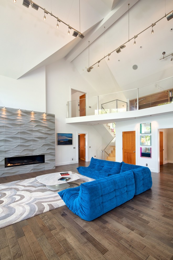 Contemporary living room in Portland Maine.
