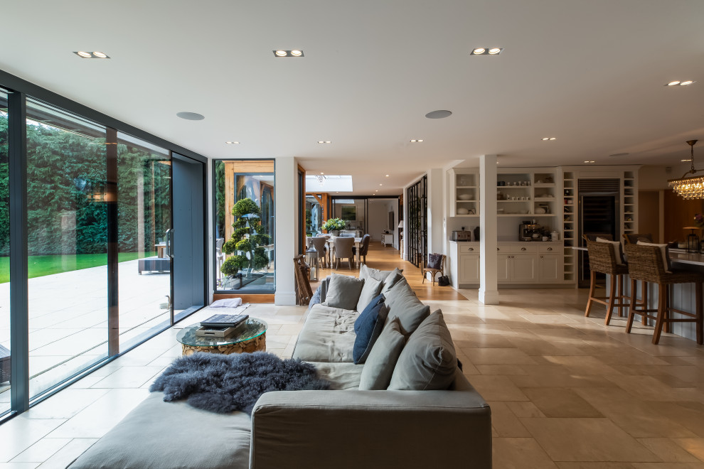 Design ideas for a scandinavian living room in Hertfordshire.