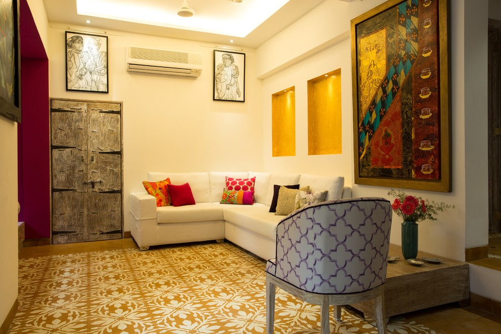 Stilmix Wohnzimmer in Mumbai