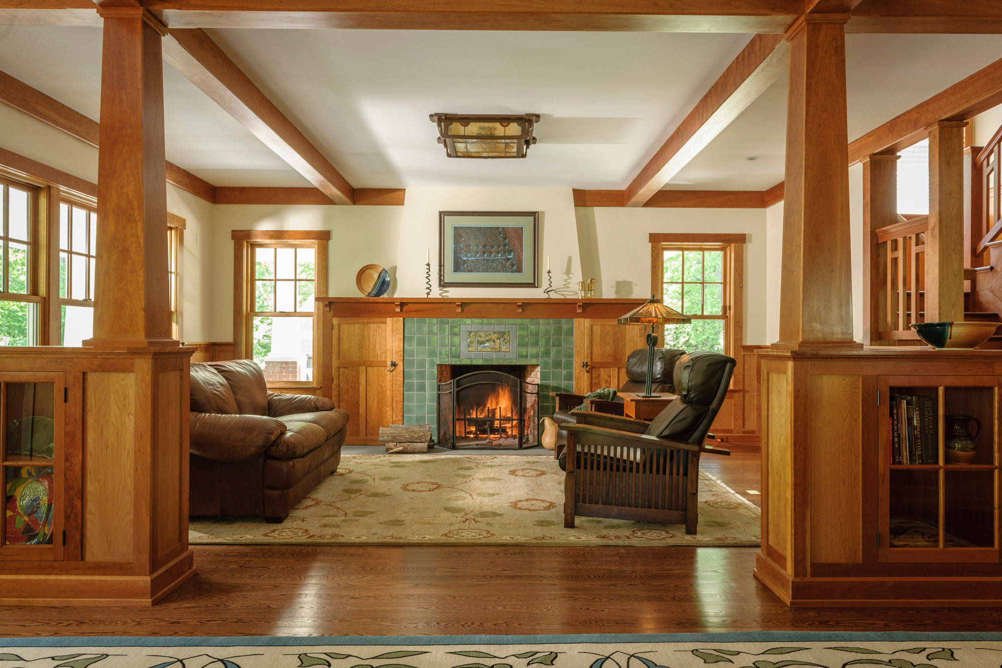 Craftsman built in bookshelves discount