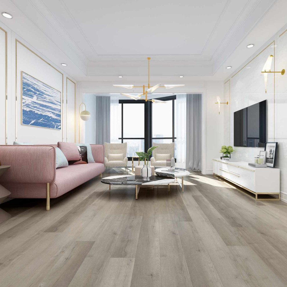 PVC flooring Ambient tan Modern Living Room Miami by Best