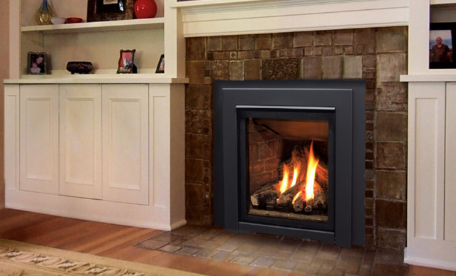 Q1 Gas Fireplace Insert With A, Fireplace Insert Surround