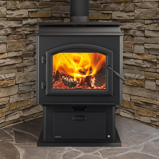 QuadraFire Adventure Series Wood Stoves Industrial Living Room Seattle by QuadraFire