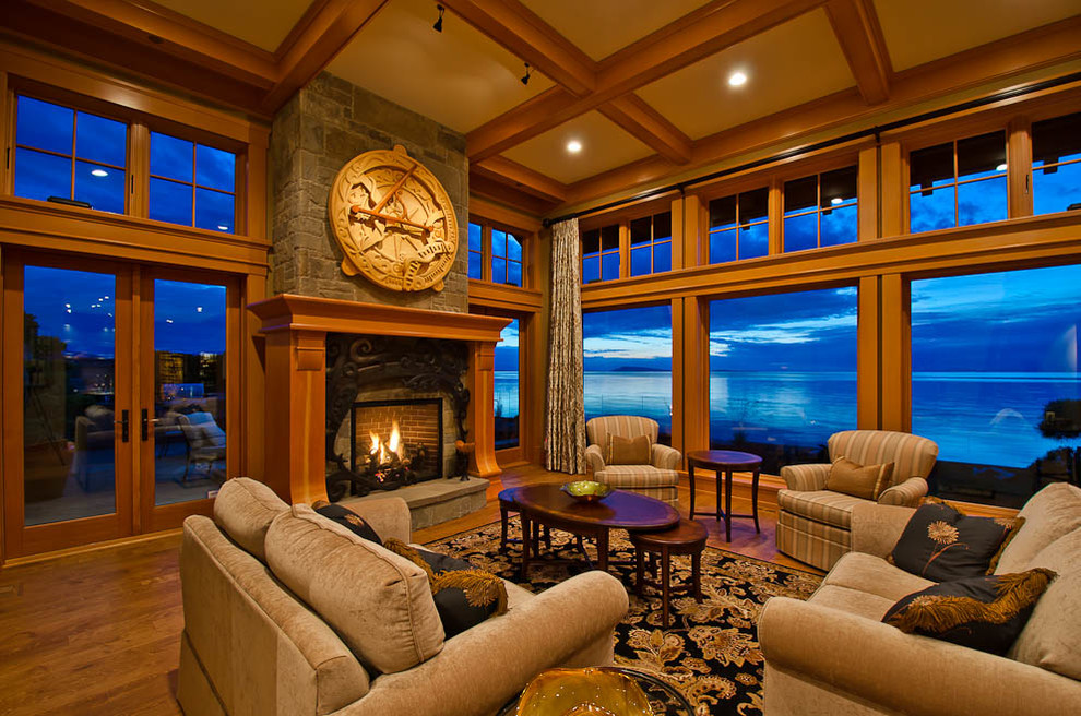 Qualicum Beach Waterfront - Living Room - Vancouver - by C.A. Design