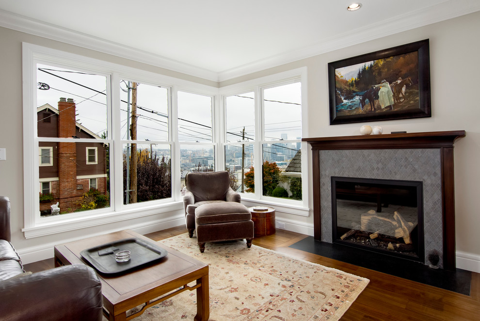 Queen Anne Interior Repaint Traditional Living Room Seattle by
