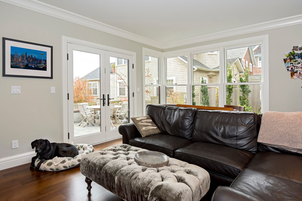 Queen Anne Interior Repaint Traditional Living Room Seattle by