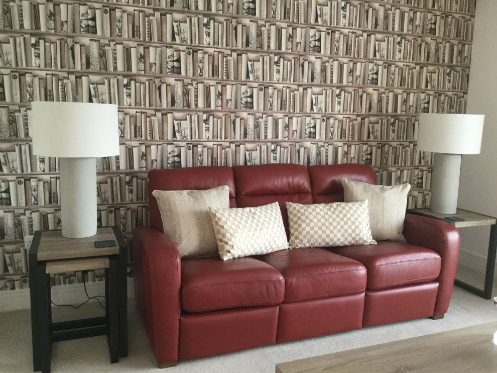 Raspberry & Honey ‘Read & Relax’ Room Modern Living Room Glasgow