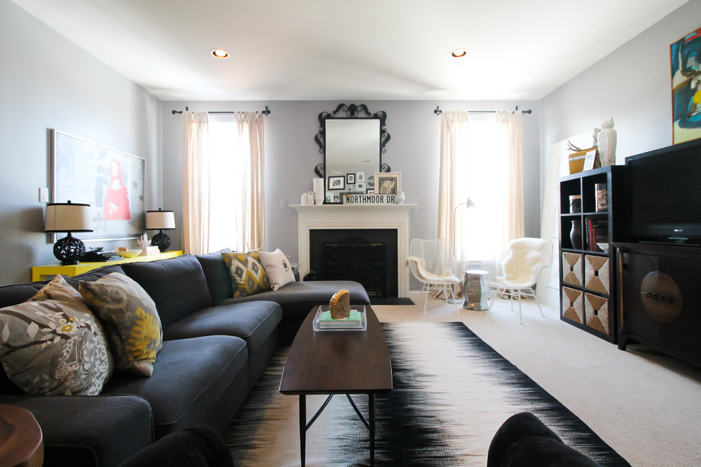 Living room - eclectic living room idea in DC Metro