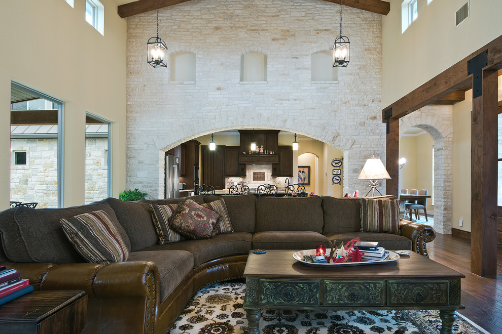 Rebecca Creek Ranch Farmhouse Living Room Austin by User Houzz