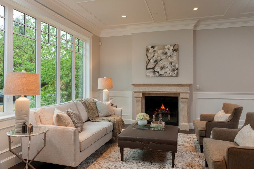 Refined Luxury Living Traditional Living Room Vancouver by JDL