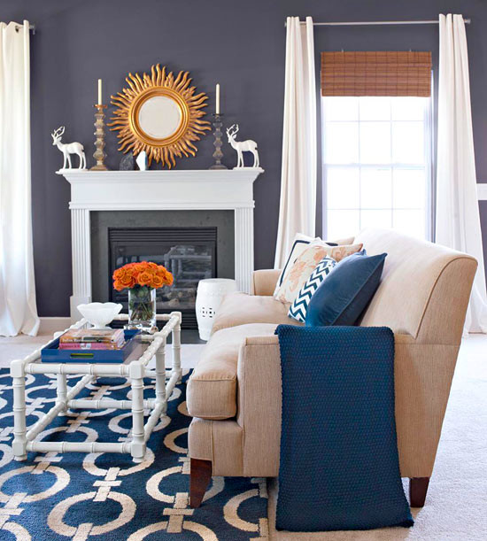 Inspiration for a contemporary living room remodel in Louisville