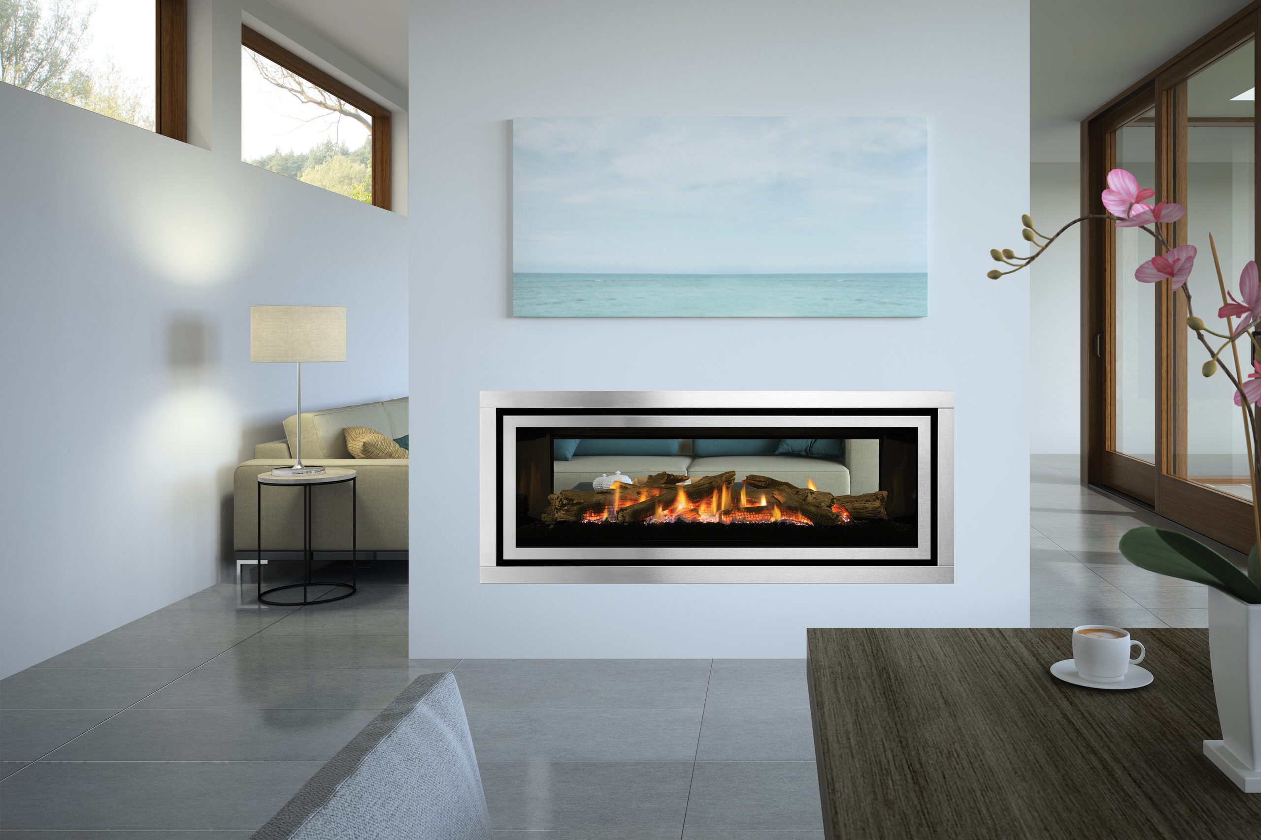 Regency Gf1500lst Double Sided Gas Fireplace Modern Living Room Melbourne By Regency Fireplace Products Australia Houzz
