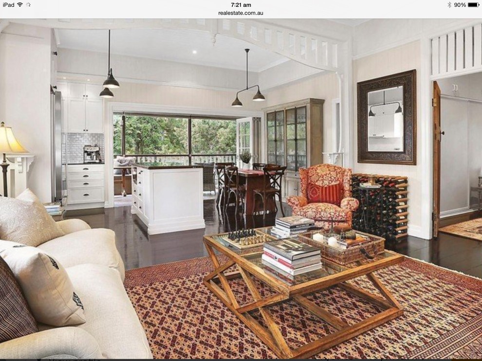Renovated Queenslander Living Room Brisbane by Libby Sellick