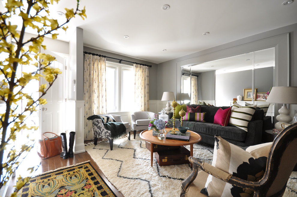Renovation - Semi Detached House - Eclectic - Living Room - Toronto ...