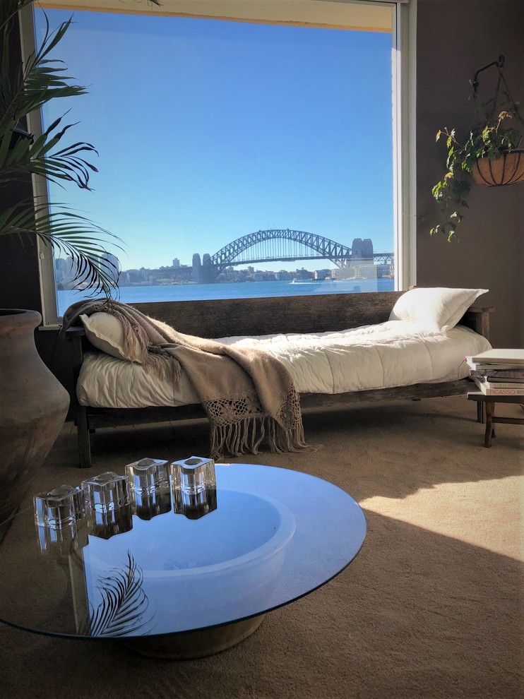 Kleines Stilmix Wohnzimmer in Sydney
