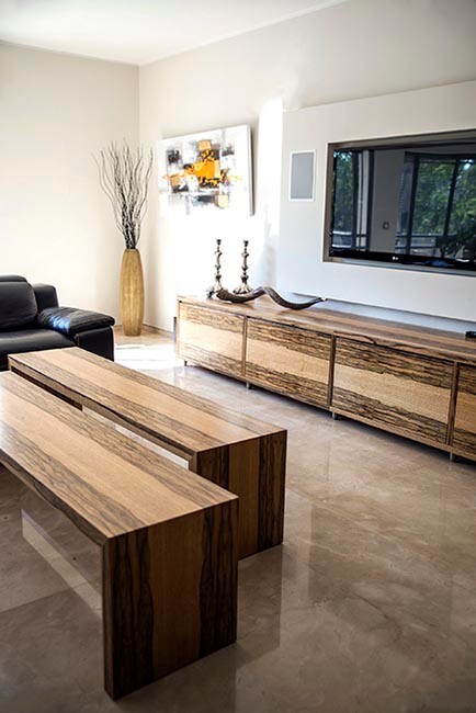 Photo of a medium sized contemporary open plan living room in Tel Aviv.