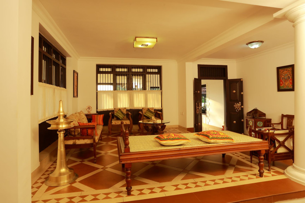 Foto på ett orientaliskt vardagsrum