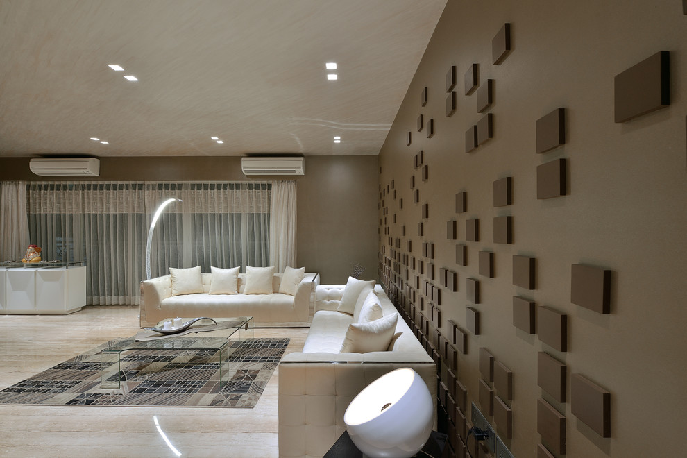 Living room - modern living room idea in Mumbai