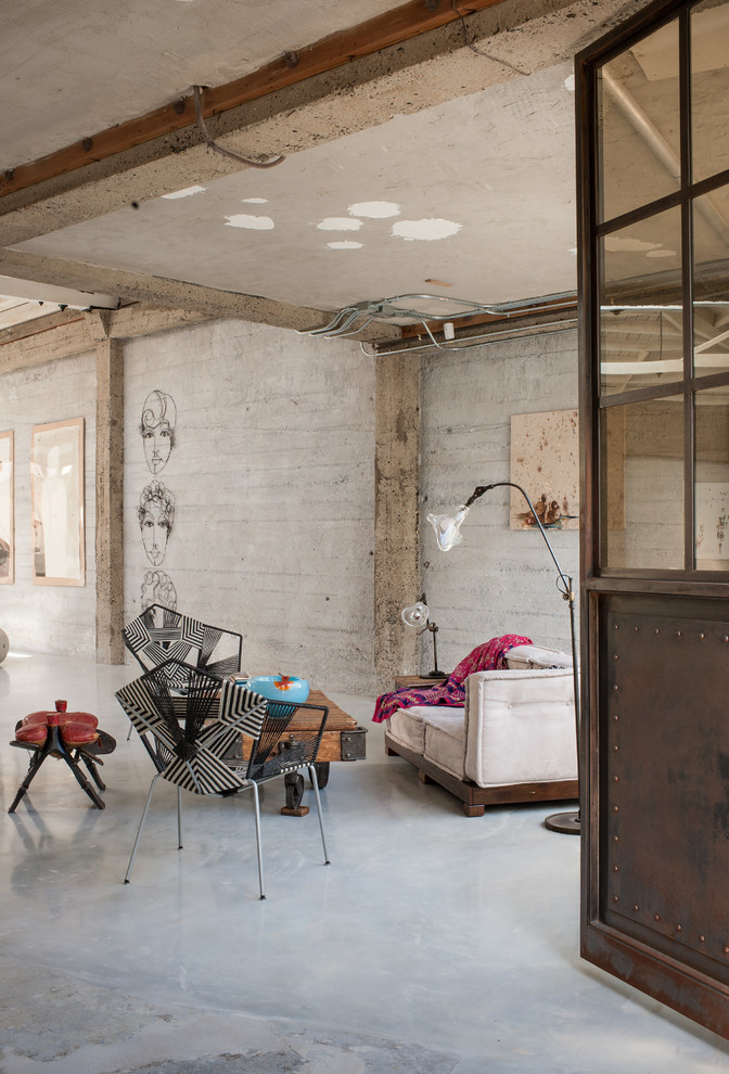 Idéer för att renovera ett mellanstort rustikt vardagsrum
