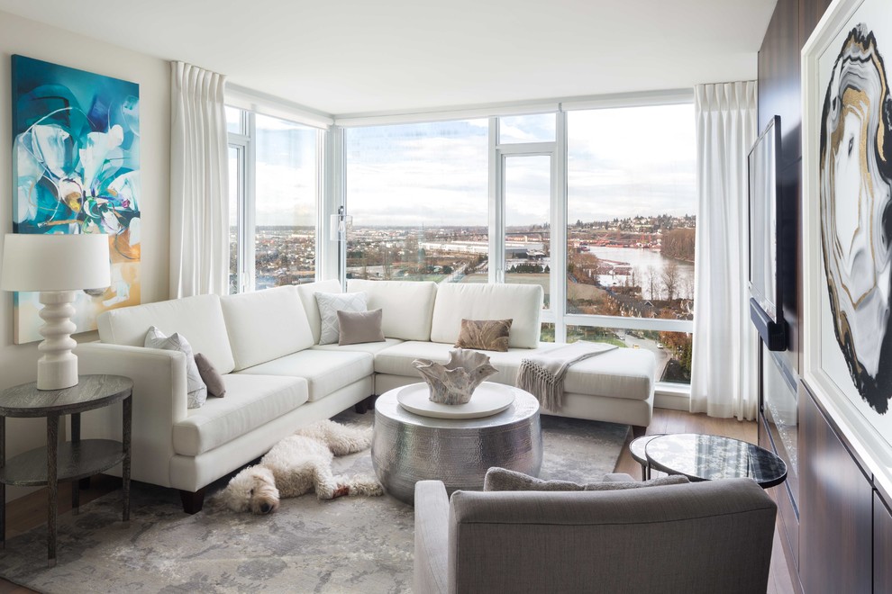 Resort Style Living in Queensborough, New Westminster, BC Transitional Living Room