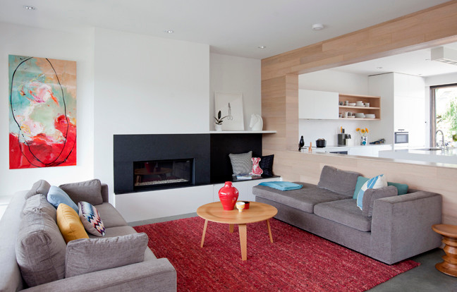 Inspiration for a scandinavian living room remodel in Vancouver