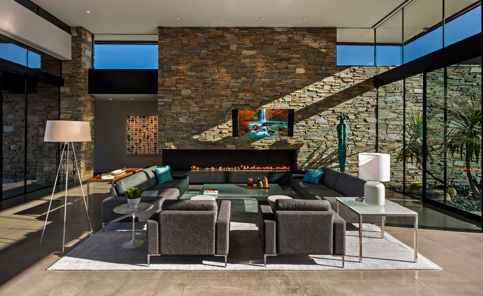 Photo of a contemporary formal living room in Phoenix.
