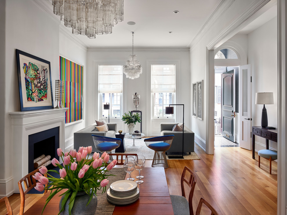 living and dining room - Transitional - Living Room - Philadelphia - by ...