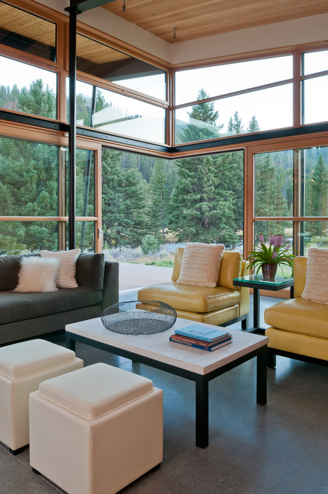 Photo inspiration: River Bank House Modern Living Room Seattle Photo Inspiration