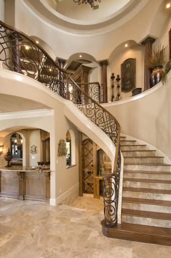 Inspiration for a mediterranean living room remodel in Houston