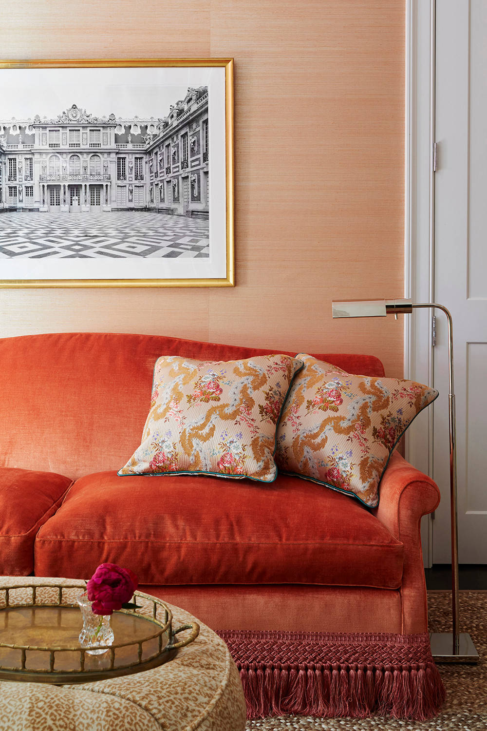75 wohnzimmer mit oranger wandfarbe ideen & bilder - august 2023