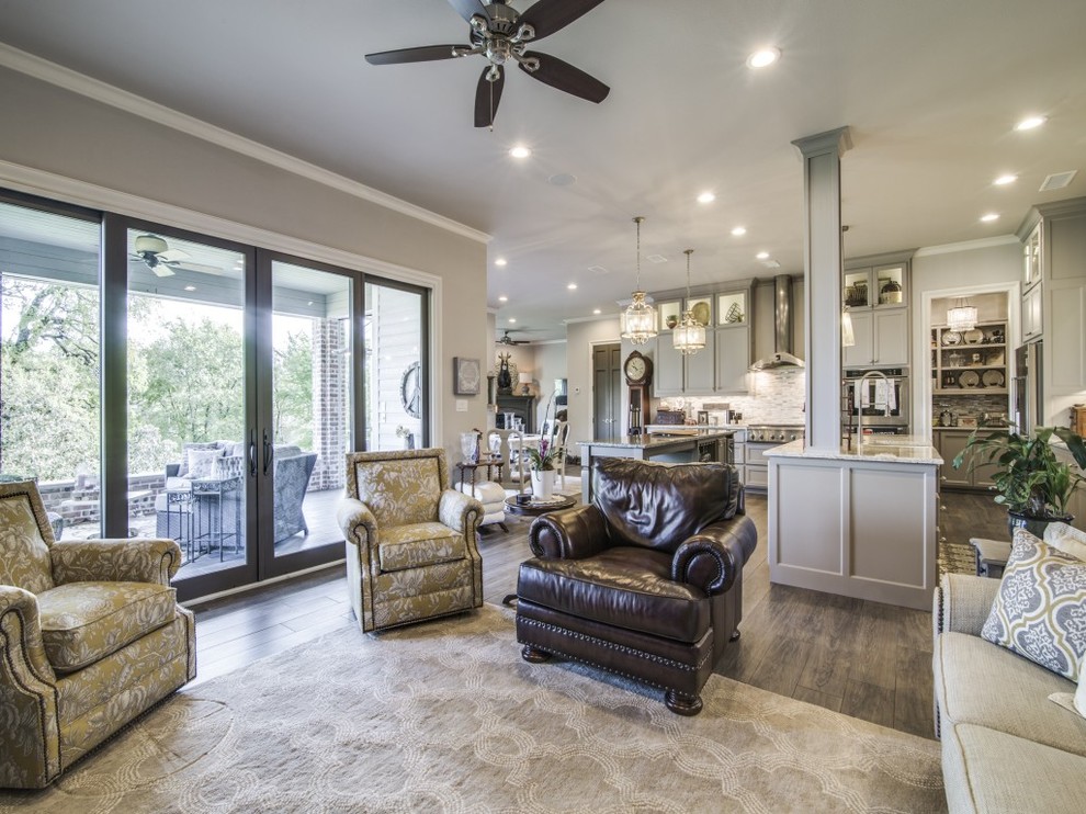 Rockwall, TX New Home Construction Traditional Living Room Dallas