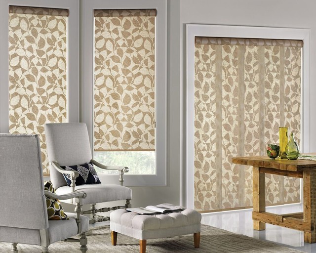 Roller Shades トラディショナル リビング 他の地域 Made In The Shade Jackson Hole Houzz (ハウズ)