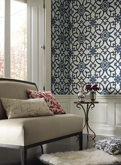 Ronald Redding Designs Wallpaper Transitional Living Room Other By York Wallcoverings Factory Store Houzz