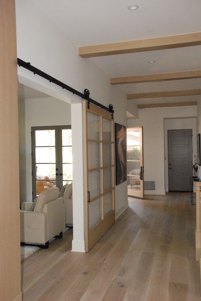 Room Divider Barn Doors Contemporary Living Room Los Angeles by